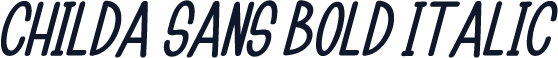 Childa Sans Bold Italic