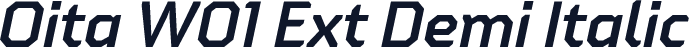 Oita W01 Ext Demi Italic