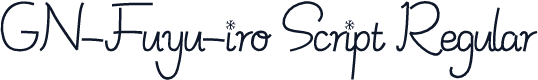 GN-Fuyu-iro Script Regular