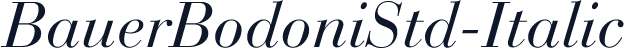 BauerBodoniStd-Italic
