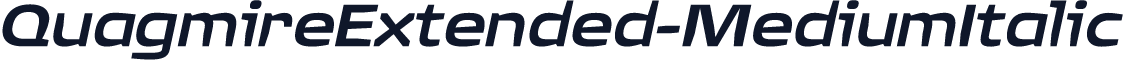 QuagmireExtended-MediumItalic