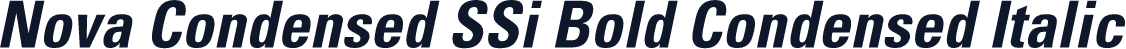 Nova Condensed SSi Bold Condensed Italic
