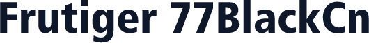 Frutiger 77BlackCn