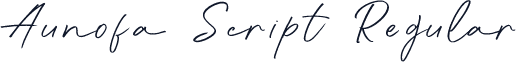 Aunofa Script Regular