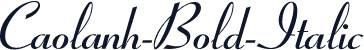 Caolanh-Bold-Italic