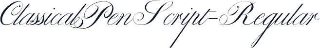 ClassicalPenScript-Regular