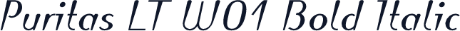 Puritas LT W01 Bold Italic