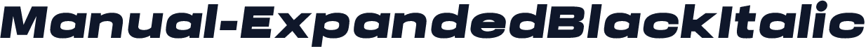 Manual-ExpandedBlackItalic