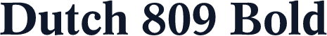 Dutch 809 Bold