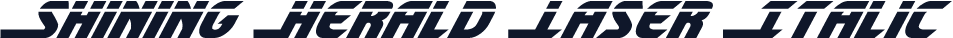 Shining Herald Laser Italic