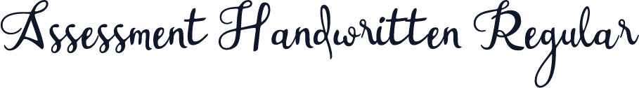 Assessment Handwritten Regular