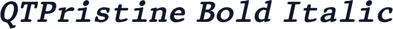 QTPristine Bold Italic