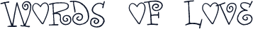 Words of love