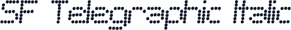 SF Telegraphic Italic