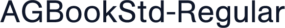 AGBookStd-Regular