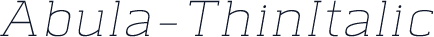 Abula-ThinItalic