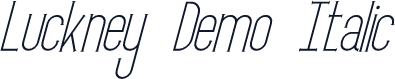 Luckney Demo Italic