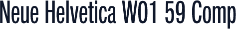 Neue Helvetica W01 59 Comp