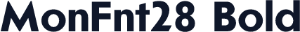 MonFnt28 Bold