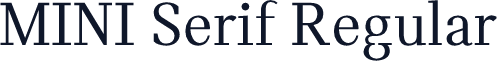 MINI Serif Regular