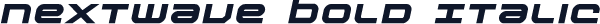 Nextwave Bold Italic