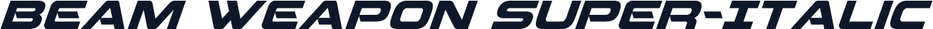 Beam Weapon Super-Italic