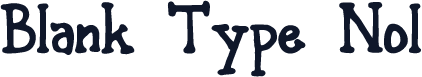 Blank Type Nol