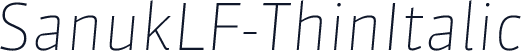 SanukLF-ThinItalic