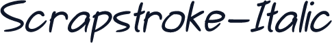 Scrapstroke-Italic
