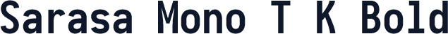 Sarasa Mono T K Bold