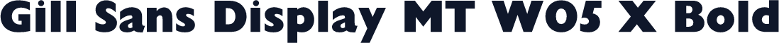 Gill Sans Display MT W05 X Bold