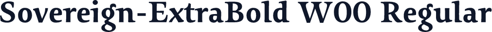 Sovereign-ExtraBold W00 Regular