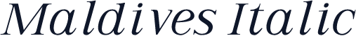 Maldives Italic