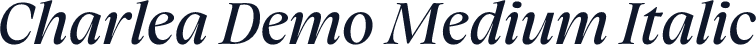 Charlea Demo Medium Italic