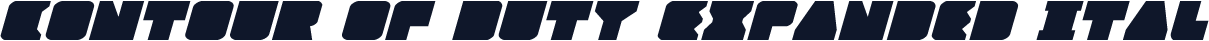 Contour of Duty Expanded Ital