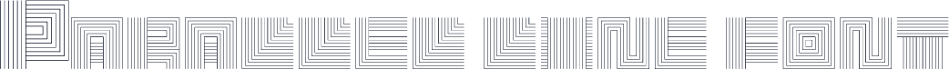 Parallel line font