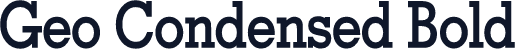 Geo Condensed Bold
