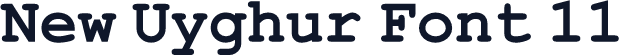New Uyghur Font 11