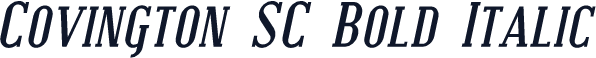 Covington SC Bold Italic