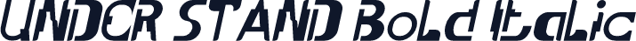 UNDER STAND Bold Italic