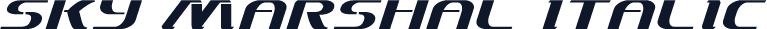 Sky Marshal Italic