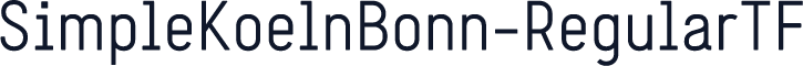SimpleKoelnBonn-RegularTF