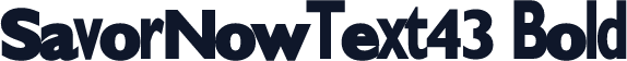 SavorNowText43 Bold