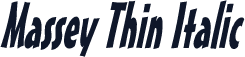 Massey Thin Italic