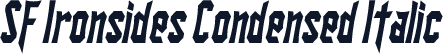 SF Ironsides Condensed Italic