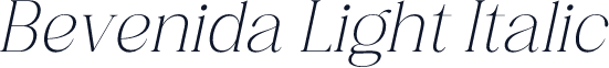Bevenida Light Italic