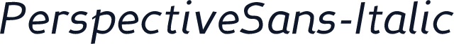 PerspectiveSans-Italic