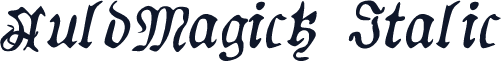 AuldMagick Italic