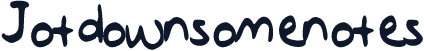 Jotdownsomenotes