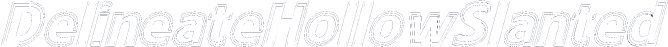DelineateHollowSlanted